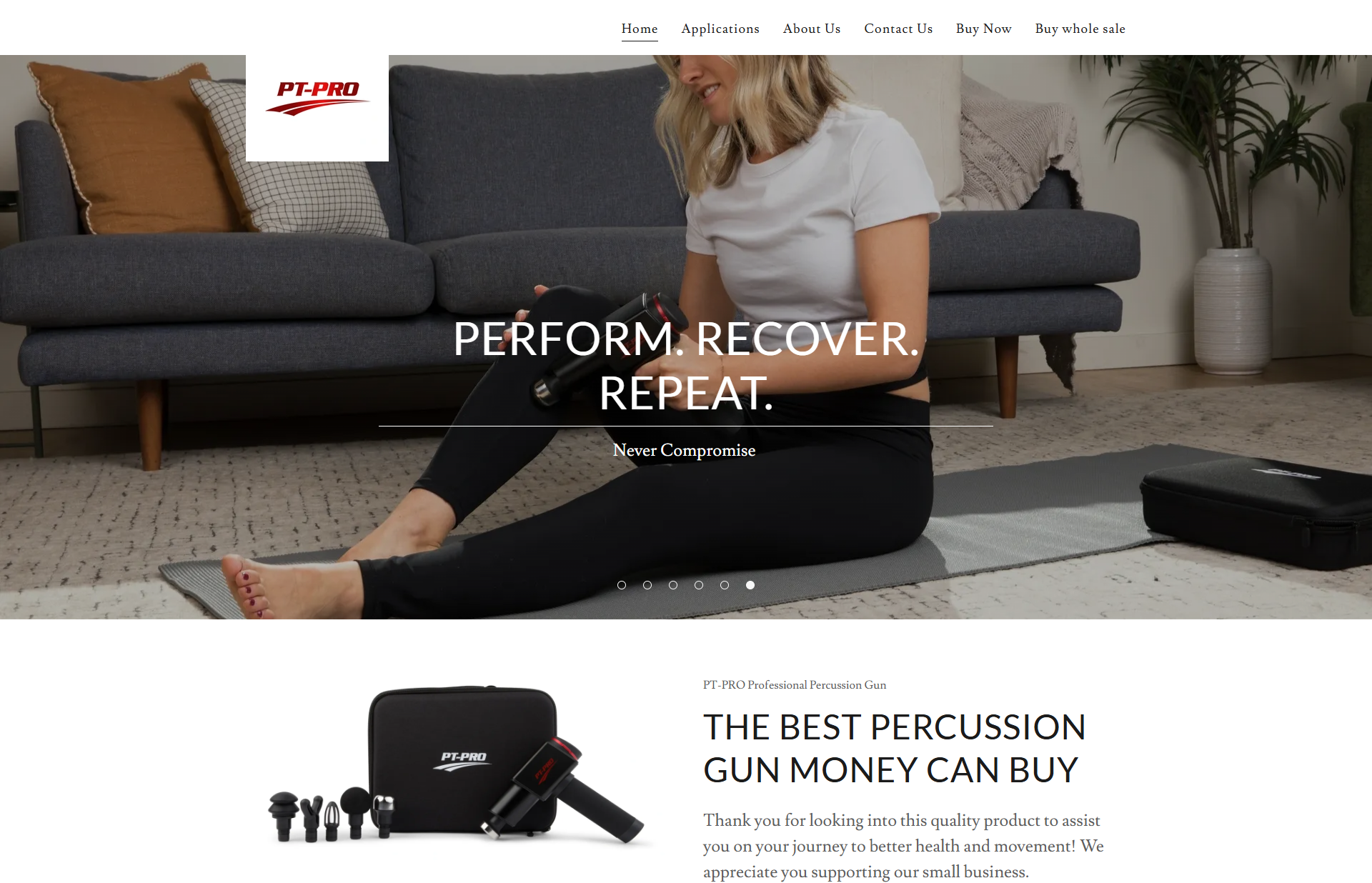 Product Promotion & Ecommerce Website